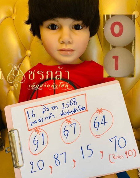 เลขน้องเพชรกล้า 16/8/68