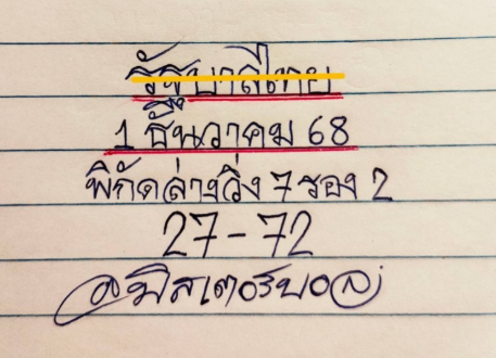 หวยมิสเตอร์บอล 1/12/68