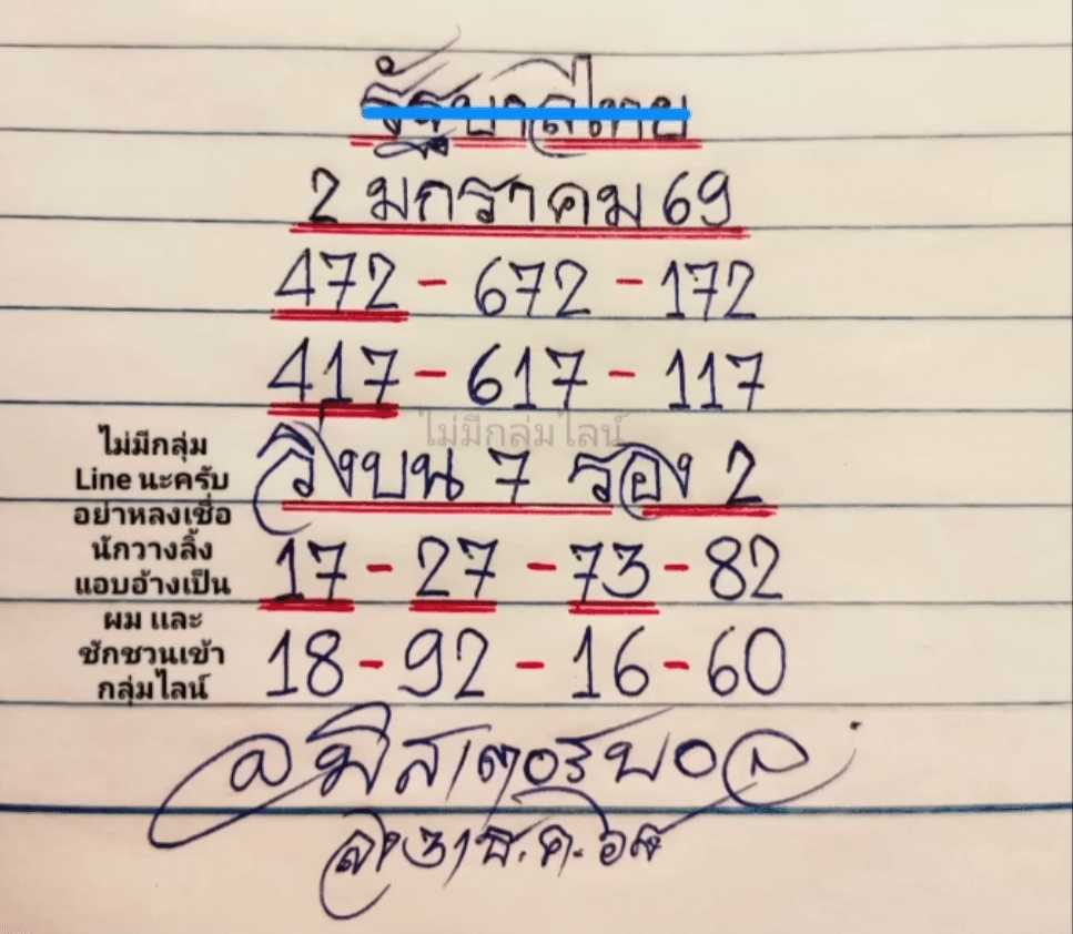 หวยมิสเตอร์บอล 2/1/69